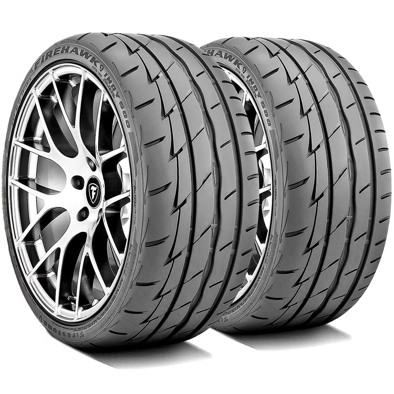 Pair of 2 (TWO) Firestone Firehawk Indy 500 245/35R18 92W XL Performance Tires Fits: 1995 Ferrari F50 Base