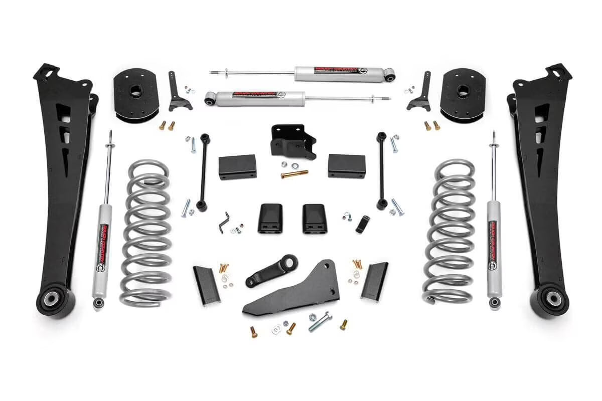 Rough Country 5  Lift Kit (fits) 2014-2018 Ram Truck 2500 4WD | Gas | N3 Shocks | Radius Arms Suspension System | 373.20