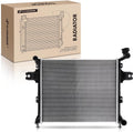 A-Premium Engine Coolant Radiator Assembly Compatible with Jeep Grand Cherokee 2005-2010, Commander 2006-2010, 3.7L 4.7L 6.1L, Replace# 55116849AB, 55116849AC