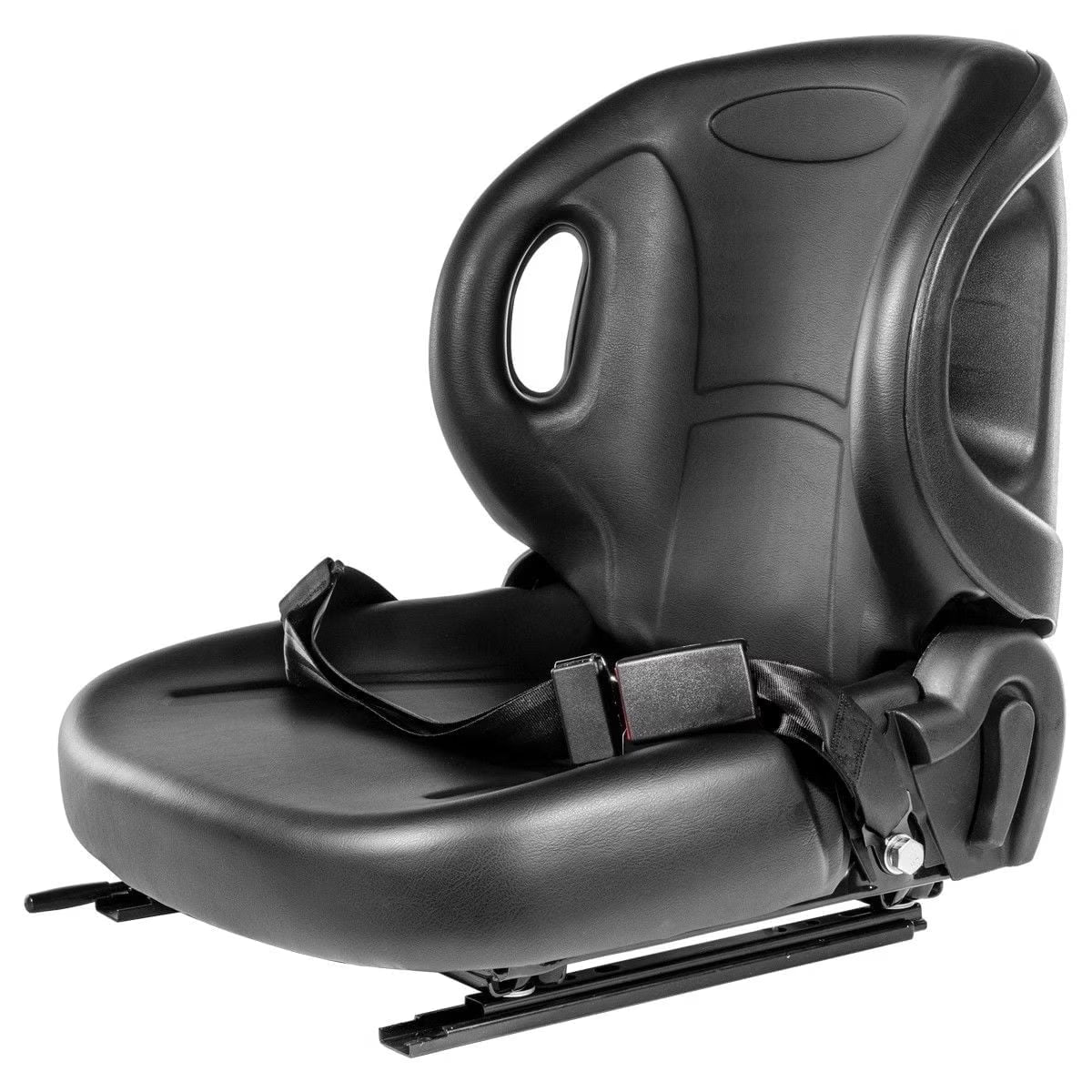 XtremepowerUS Universal Forklift Seat w/ Retractable Safety Belt, Fits Toyota Forklift, Aftermarket, Tractor, Skid Loader, Excavator, Dozer, Backhoe, Telehandler, UTV, ATV