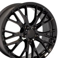 19 inch Rim fits 1993-2002 Chevy Camaro Black 19x8.5 Aluminum Wheel Direct Fit