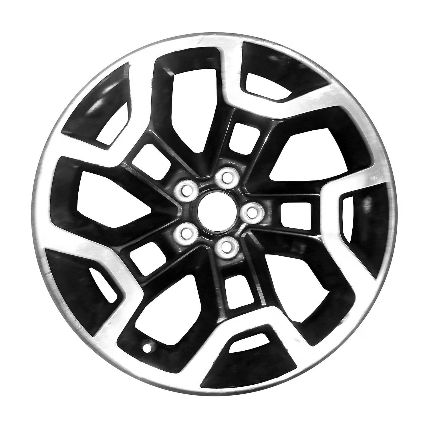 Remanufactured Machined and Dark Metallic Chrome Aluminum Wheel 17 x 7 28111FJ170 fits 2016-2017 Subaru Crosstrek