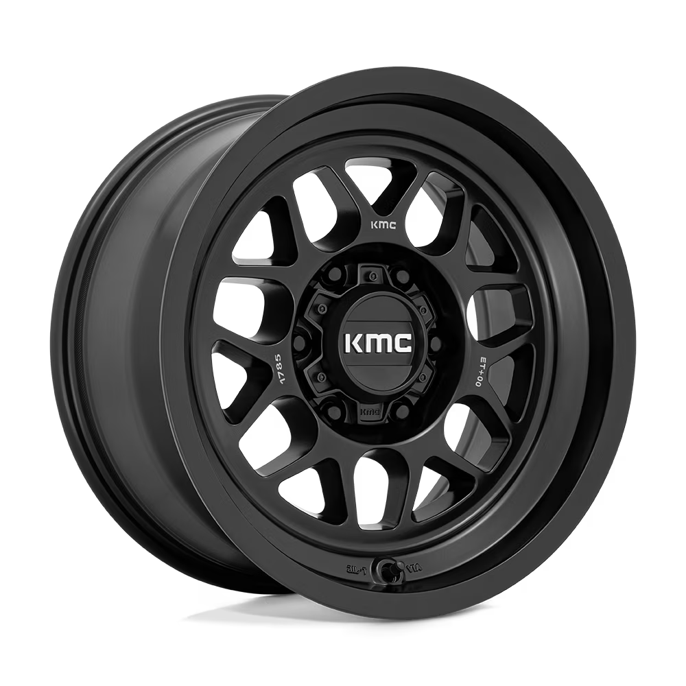KMC Cast Aluminum Rim KM725 17X8.5 6X120 S-BLK 0MM, KM725MX17857700