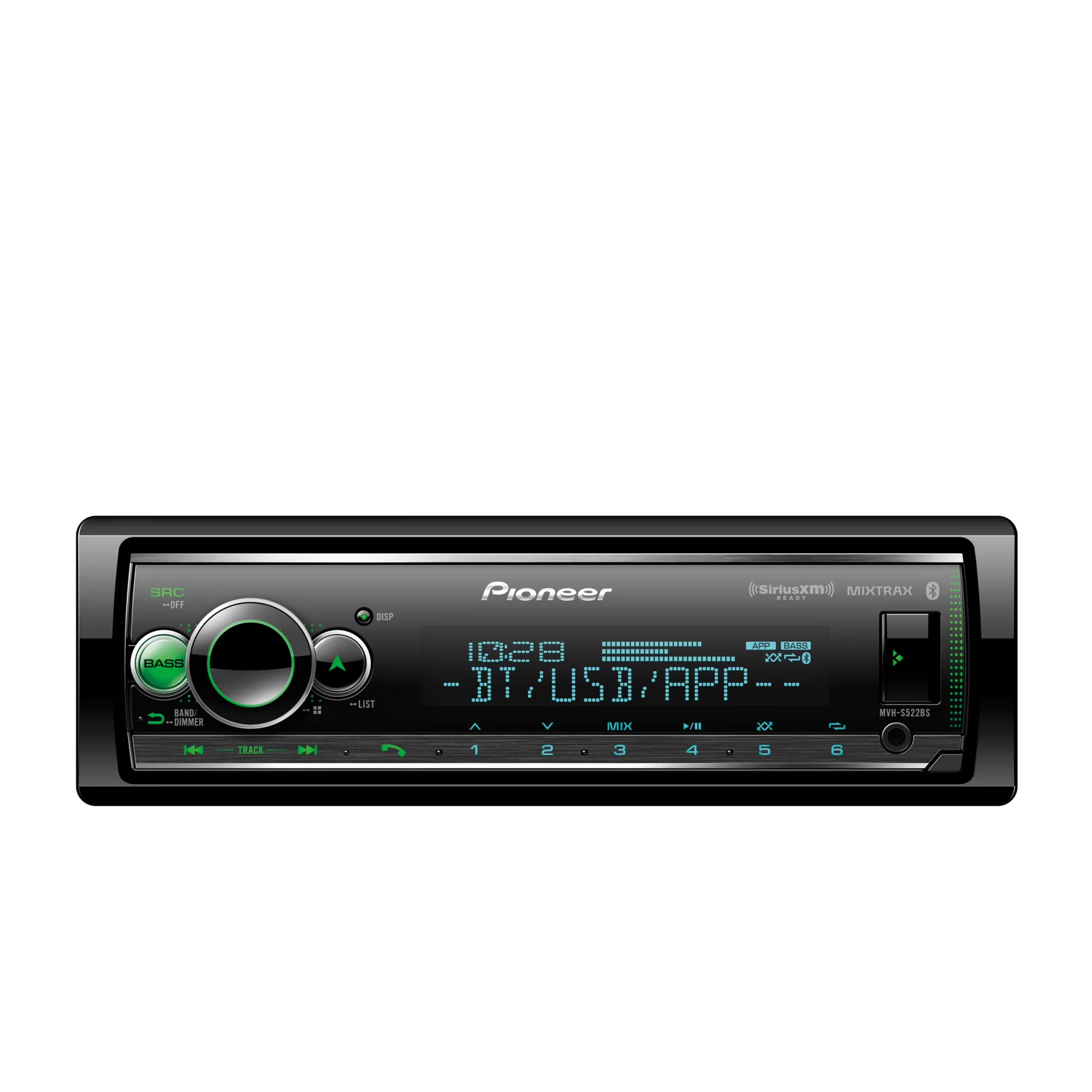 Pioneer MVH-S522BS Audio media receiver with advanced audio features, enhanced Pioneer Smart Sync co
