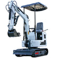 MachPro 1.2 Ton Crawler Gasoline Mini Excavator, With 14 HP B&S Engine, Hydraulic Thumb Clamp, Strong Stability, Match Various Attachments to Work