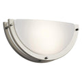 1 Light Wall Sconce With Transitional Inspirations 6 Inches Tall By 3.5 Inches Wide-Brushed Nickel Finish Kichler Lighting 10790Niled