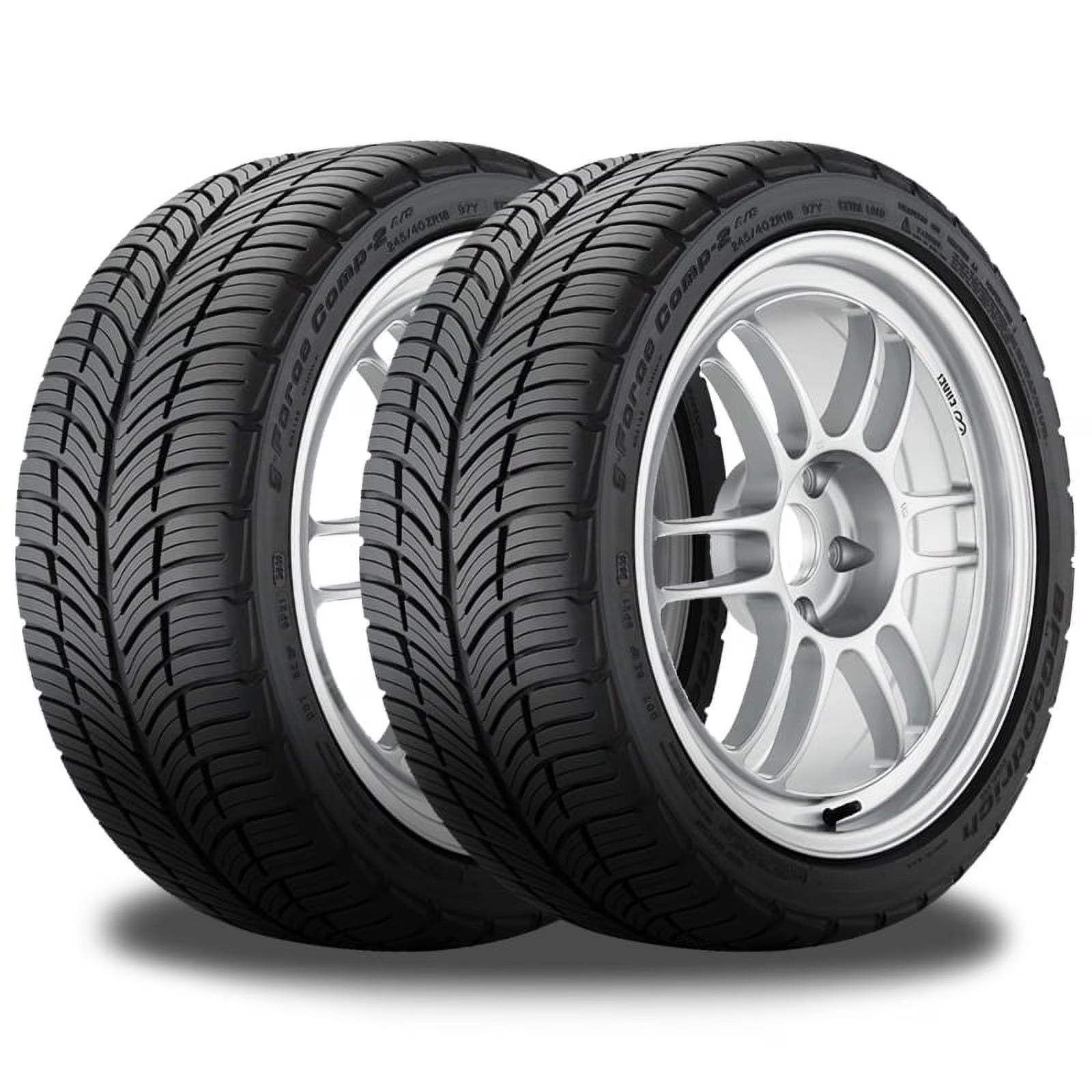 2 BFGoodrich G-Force Comp-2 A/S Plus 245/45R20 103Y UHP Performance 400AA 45K Mi BF24329 / 245/45/20 / 2454520