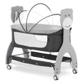 Dream on Me Cub Portable Bassinet in Dark Grey. Multi-Use Baby Bassinet with Locking Wheels