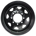 eCustomrim Trailer Wheel 16X6 16  8 Lug Black Steel Rim Wheel