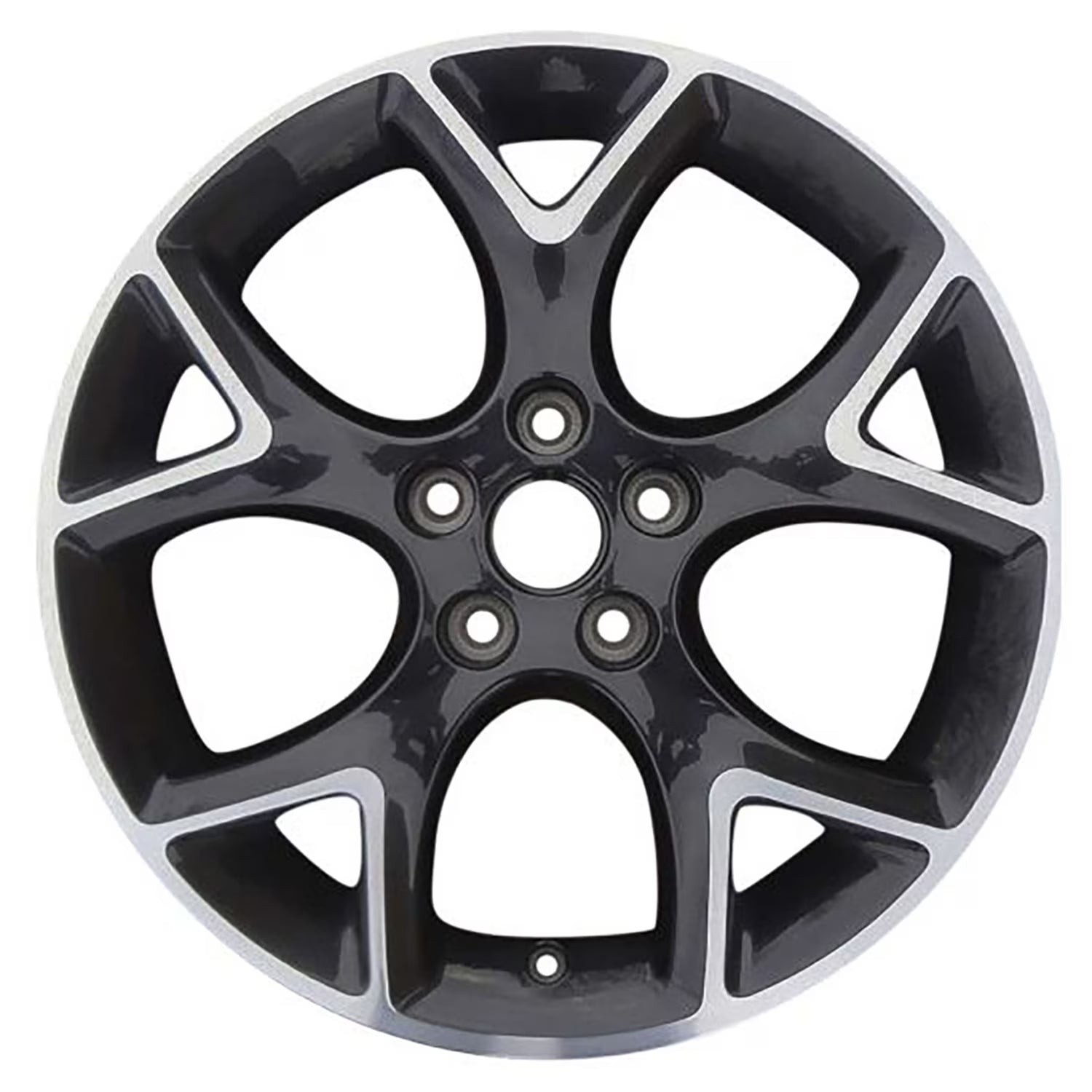 Remanufactured Machined and Painted Black Aluminum Wheel 17 x 7 CV6Z1007JCP fits 2013-2014 Ford Focus