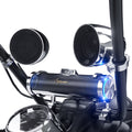 GoHawk RD88-S42 All-in-One Built-in Amplifier 600W Waterproof Bluetooth Motorcycle Stereo 8 Speakers Soundbar for Harley ATV 4 Wheeler Chrome