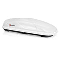 Goplus 14 Cubic Feet Cargo Box Dual-Sided Opening Rooftop Carrier Heavy Duty White