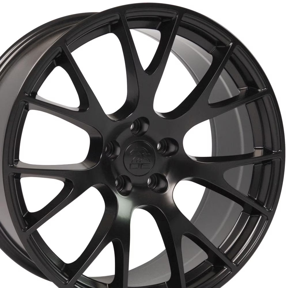 22  Replica Wheel DG15 Fits Dodge Hellcat Challenger Rim 22x9 Satin Wheel Fits select: 2005-2006 CHRYSLER 300C, 2006-2022 DODGE CHARGER