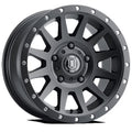 17x8.5 Icon Alloys Compression Satin Black Wheel 5x150 (25mm) Fits select: 2007-2021 TOYOTA TUNDRA, 2013-2021 LEXUS LX
