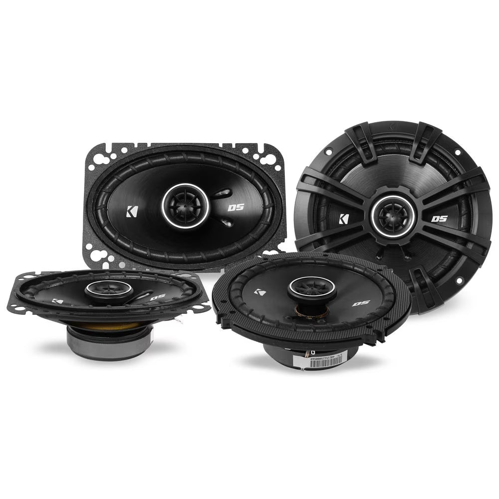2) Kicker 43DSC4604 DSC460 4x6 Car Speakers + 2) 43DSC6504 DSC650 6.5  Speakers