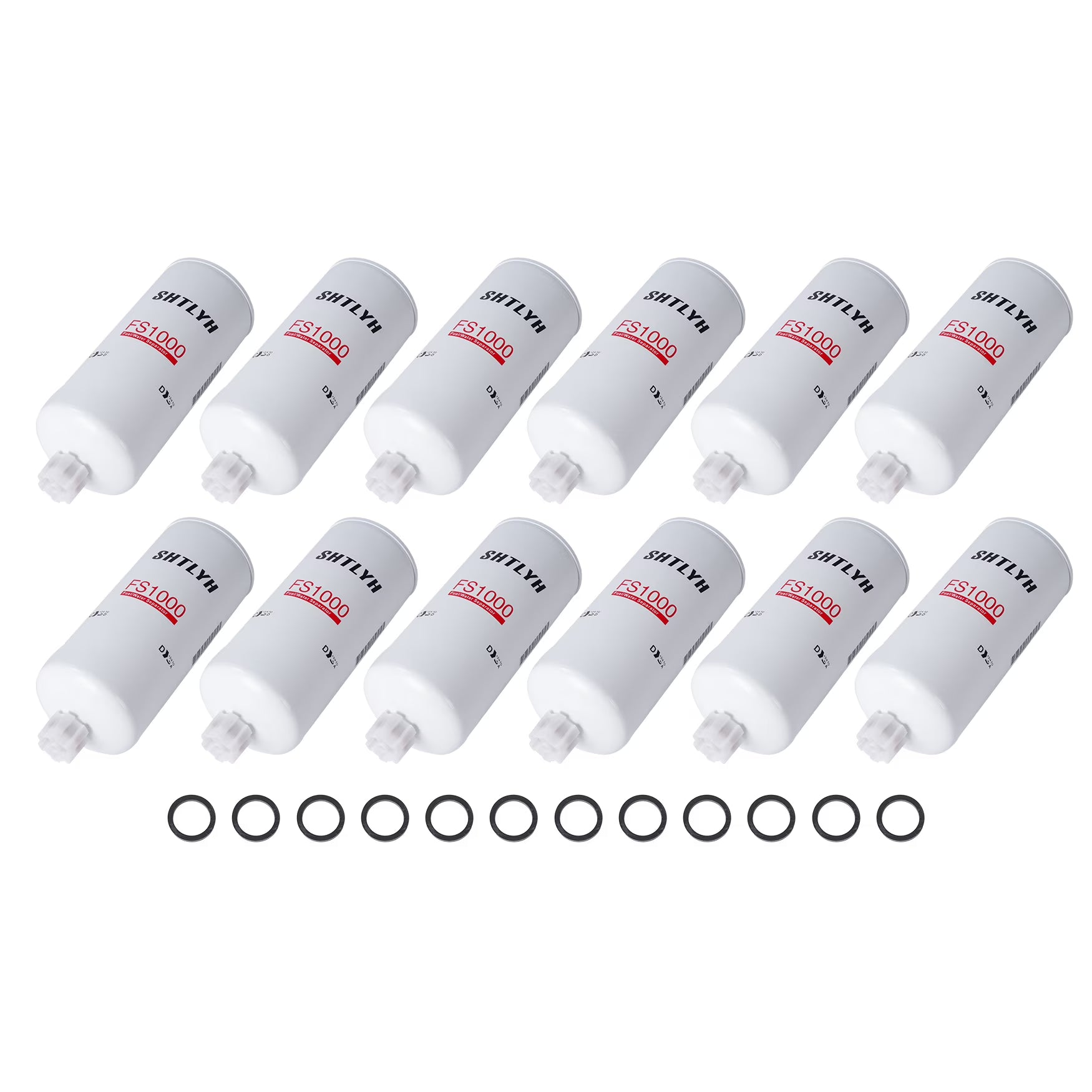 12 Pcs Fuel Filter with Water Separator Fits For Cummins Engine FS1000 P550105