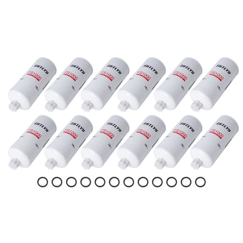 12 Pcs Fuel Filter with Water Separator Fits For Cummins Engine FS1000 P550105