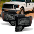 AKKON - For Black Smoke 09-14 Ford F150 F-150 For Non Projector Headlight Model Pickup Headlight Replacement