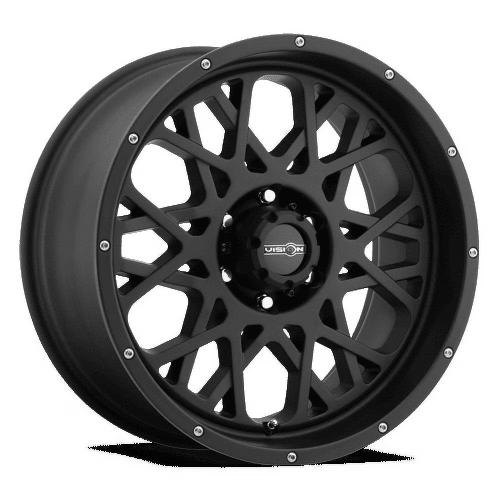 22x10 Vision 412 Rocker Satin Black Wheel 6x135 (-19mm)