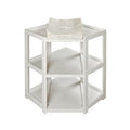 Badger Basket Diaper Corner Baby Changing Table - White