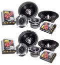 2) Pairs Rockville X6.5C Competition 6.5  1000 Watt Component Car Audio Speakers