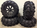 MSA Black Kore 14  ATV Wheels 27  Mud Lite XL Tires Honda Foreman Rancher SRA