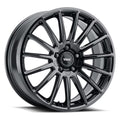 Casina Custom Wheel 18x8 inch 5-112 Bolt-Pattern 32 Offset Gloss Black Rim Style 15 Spoke for Passenger