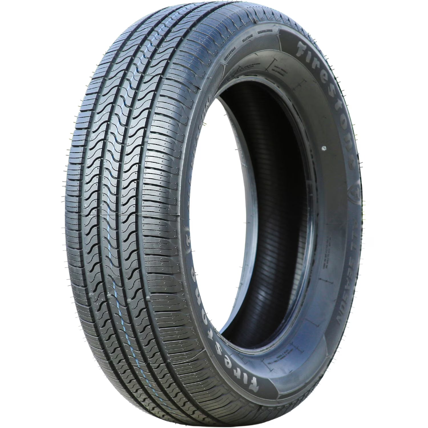 Firestone All Season 215/55R17 94H BSW Fits: 2006 Nissan Altima SE, 2017 Volkswagen Passat Trendline+