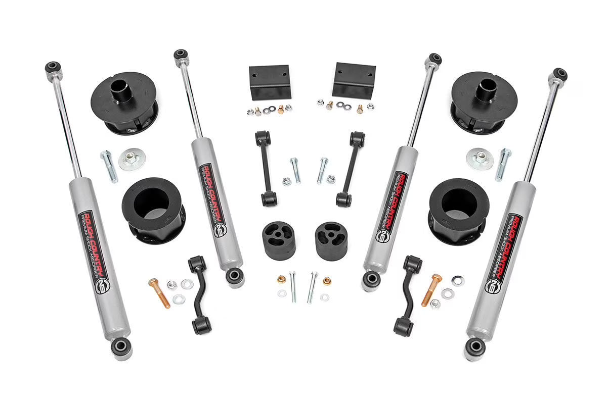 Rough Country 2.5  Lift Kit (fits) 2018-2020 Jeep Wrangler JL | N3 Shocks | Suspension System | 67730