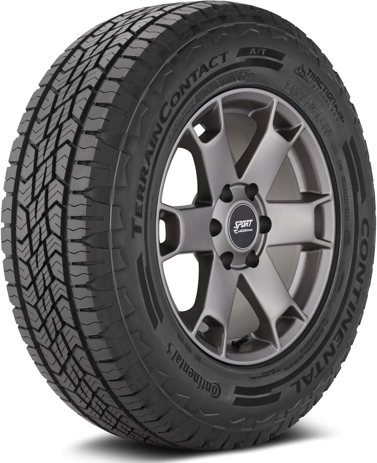 Continental Terrain Contact A/T 265/75R16 116 T Tire Fits: 1996-99 Chevrolet Tahoe Base. 2006-07 Hummer H3 Base