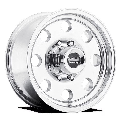 17  American Racing AR172 Baja 17x8 6x5.5 Polished Wheel 0mm Truck Rim