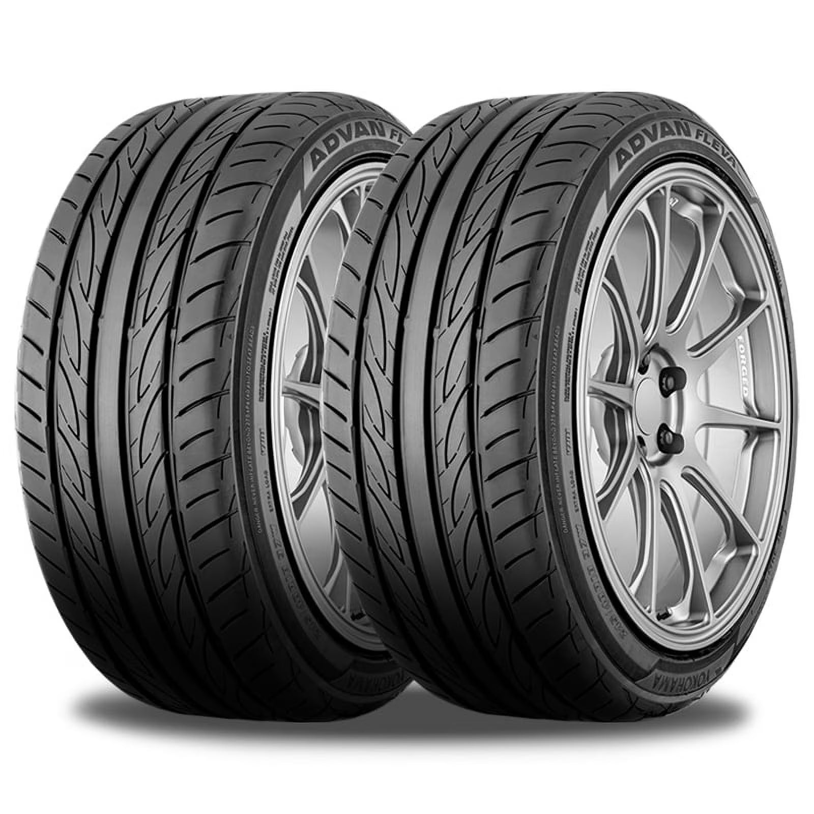 2 Yokohama Advan Fleva V701 215/45R17 91W UHP Summer Performance Track Race 110170144 / 215/45/17 / 2154517