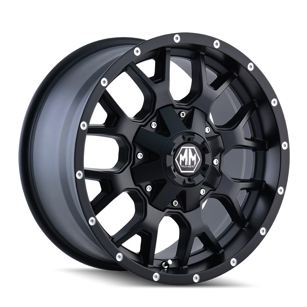 17x9 Mayhem Warrior Matte Black Wheel 6x135/6x5.5 (-12mm)