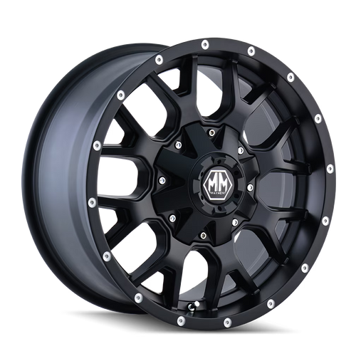 17x9 Mayhem Warrior Matte Black Wheel 6x135/6x5.5 (-12mm)