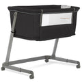 Dream On Me Waves 3-in-1 Baby Bassinet. Bedside Sleeper and Playard in Dark Grey. JPMA Certified