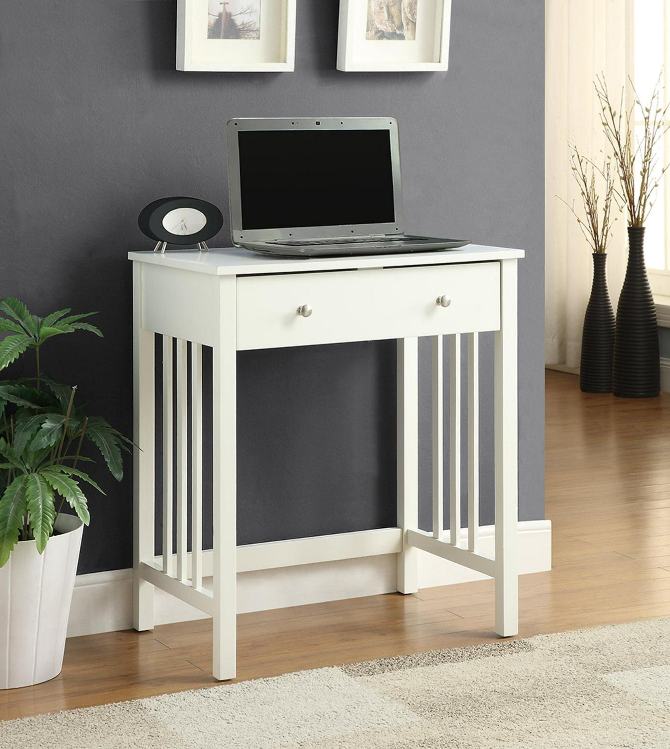 Convenience Concepts Designs2Go 30 inches Tall Mission Desk with Keyboard Drawer. White. All Ages