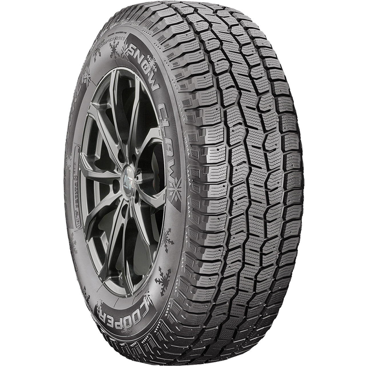 Cooper Discoverer Snow Claw Winter 265/70R17 115T Light Truck Tire Fits: 2014-18 Chevrolet Silverado 1500 WT. 2010-21 GMC Sierra 1500 SLE