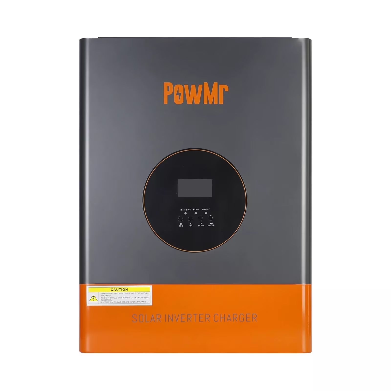 PowMr 10KW 48V Low Frequency Hybrid Solar Inverter 110V 220V Split Phase Off Grid 120A MPPT Controller Max PV 150V LCD Display For Flooded Lead-acid Vented Sealed Gel NiCd Lithium Battery