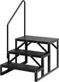 Garvee 3 Steps Anti-Slip RV Steps, 26.7 in x 47.9 in, Alloy Steel