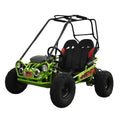Trailmaster Ultra Mini XRX+ Go Kart Buggy, High Back Seats, Adjustable for Younger Riders, Throttle Limiter and Kill Remote. with Pre-Assembled Version Now! (Plus, Green)