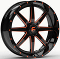 Fuel Maverick 18x7 ATV/UTV Wheel - Gloss Black/Orange (4/156) 4+3 [D6521870A544]