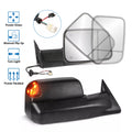 MOSTPLUS Tow Mirrors Side View Power Heated w/ Led Signal Lights for 1998-2002 Dodge Ram