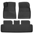 Cat? JustFit? 3D Floor Mats for Tesla Model 3 2017-2024 - Custom Fit Tesla Model 3 Floor Mats with Extended Coverage Design, Premium Tesla Model 3 Accessories