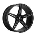 Asanti Black Aluminum Rim ABL-22 ALPHA 5 22X9in Gloss Black Milled Finish, ABL22-22905632BK