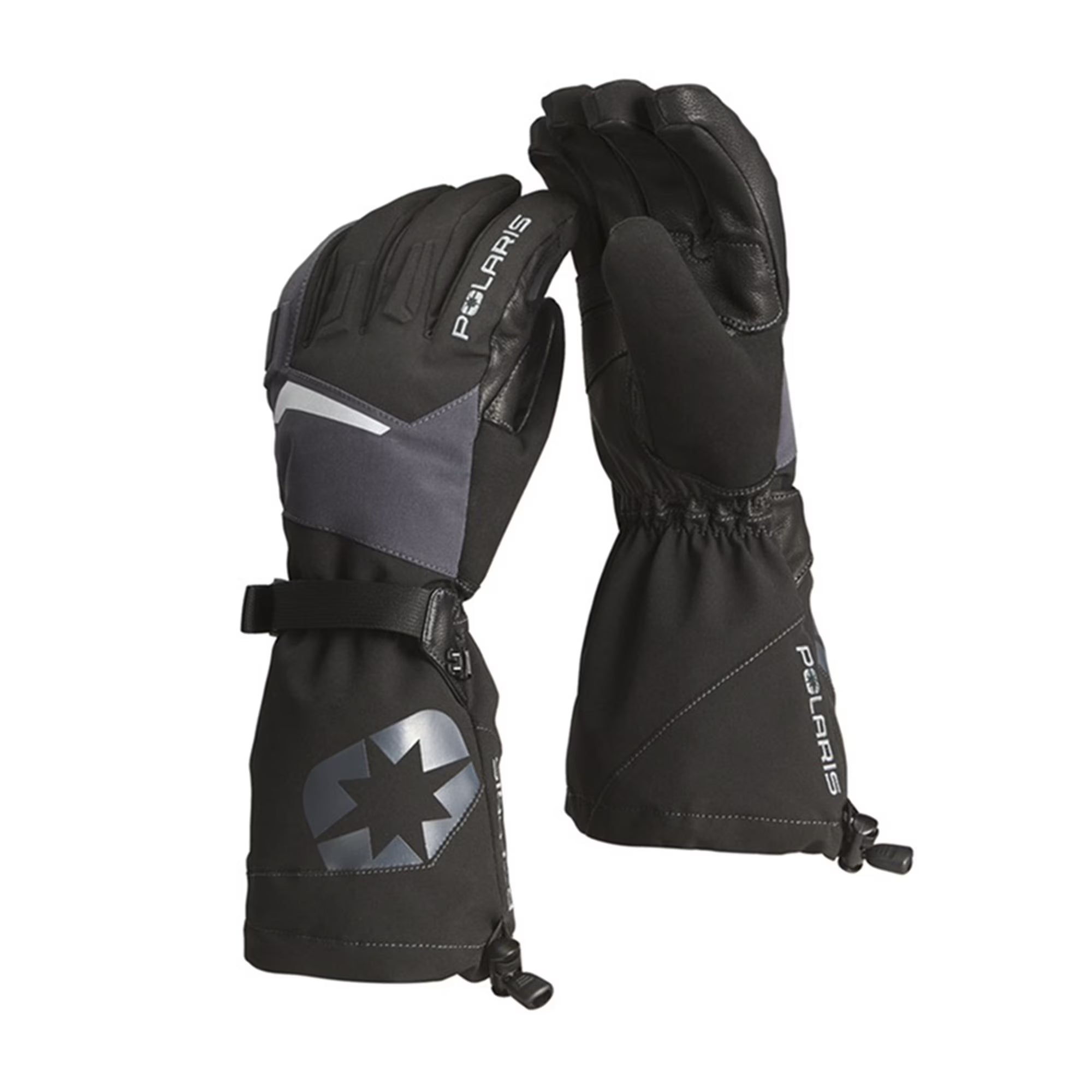 Polaris Mens Northstar Snowmobile Gloves Durable Adjustable Insulated Black - XX-Large 286146112
