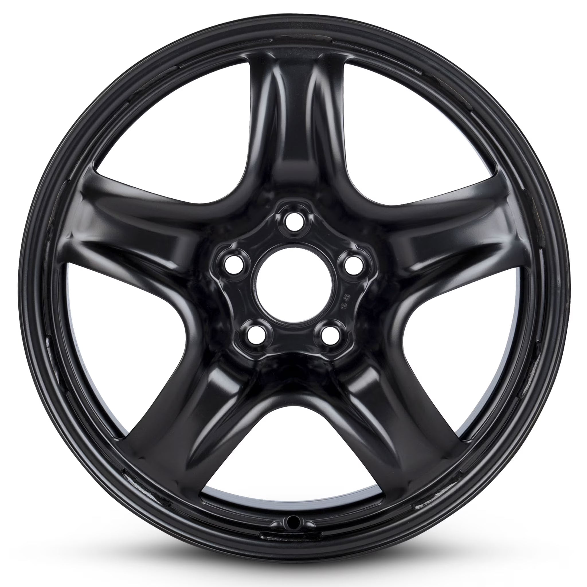 For 2017-2020 Jeep Compass 17 Inch Painted Black Rim - OE Direct Replacement - Road Ready Car Wheel