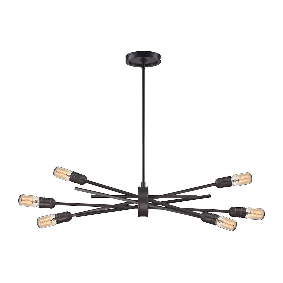 Elk Home 31-Inch Wide Xenia Chandelier. Modern. Oil Rubbed Bronze