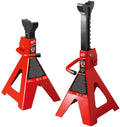 BIG RED T41202 Torin Steel Jack Stands: 12 Ton (24,000 lb) Capacity, Red, 1 Pair,DMT41202