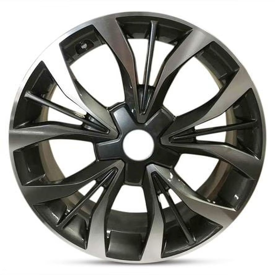 For 2009-2021 Mazda 3 18 Inch Machine Cut Face Gun Metal Rim - OE Direct Replacement - Road Ready Car Wheel