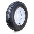 Free Country Wheel Assembly ST205/75D15 6-Ply C 101L 5 Lug on 5  PCD White Spoke Rim Trailer Tire
